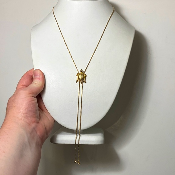 Avon Jewelry - Turtle Bolero gold tone necklace. Avon Turtle bolero 4" to 28" max